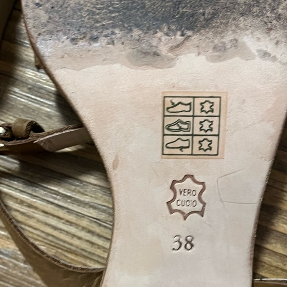 Preloved- Adolfo Domínguez- ankle strap sandals - Sz 38 - Picture 5 of 8